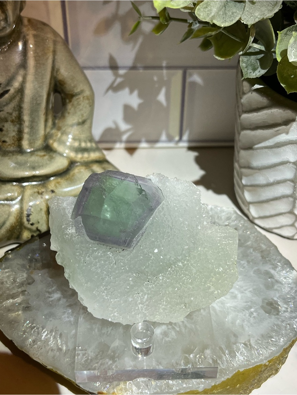 Stunning Fluorite on Quartz